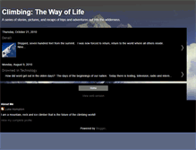 Tablet Screenshot of climbingthewillow.com